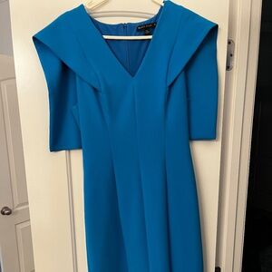 Black Halo Cape Dress - 6